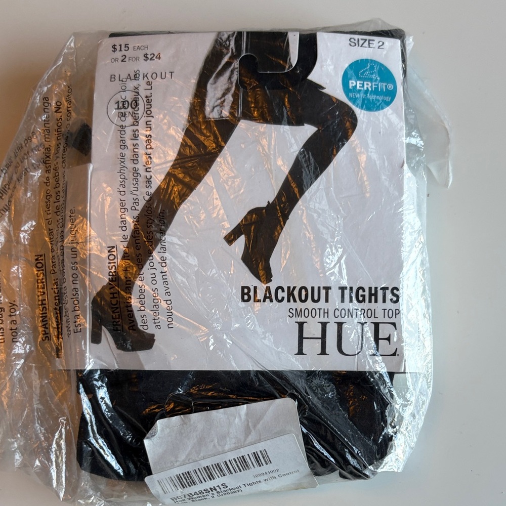 HUE Blackout Tights with Smooth Control Top